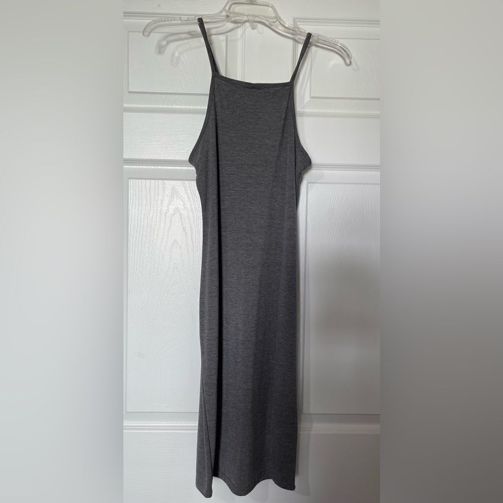 NWT.  Long charcoal gray camisole/dress.